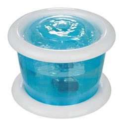 DRINKER/BUBBLE STREAM 3LT FOUNTAIN (BLUE/WHITE) [ Loropark ]