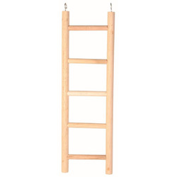 WOODEN LADDER For PARROTS AND CATURRAS 5 STEPS (45CM) [ Loropark ]