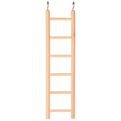 WOODEN LADDER 6 STEPS P/ PEQ. POULTRY [ Loropark ]