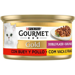 Gourmet Gold Pedaos Duo Vaca&Frango 85gr [ Loropark ]
