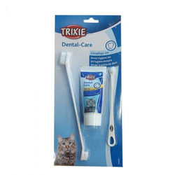 Conjunto de Higiene Dentria p/Gatos [ Loropark ]